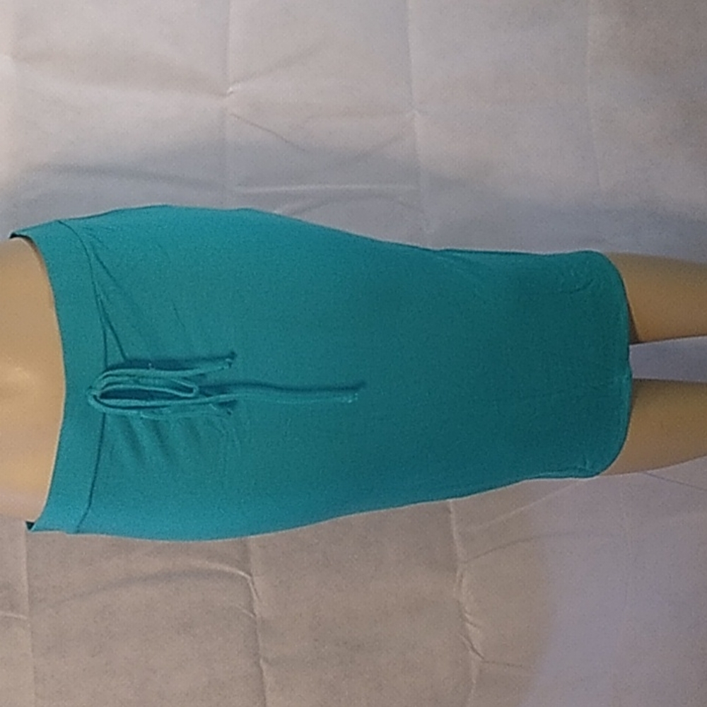 BomBom boyfriend midi Skirt lake green new multiple sizes